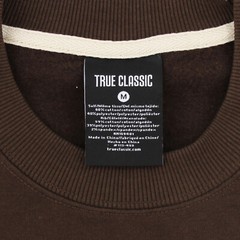 True Classic Men’s Basic Sweatshirt Crew Neck Long Sleeve Fleece, Ribbed Cuffs