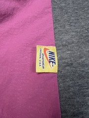 Vintage Nike Retro Grey Pink Blue Color block Hoodie Sz M Multiple Tags 2k Hip