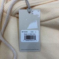 New Balance Made in USA Core Hoodie Sweatshirt CALCIUM Mens Sz Large
