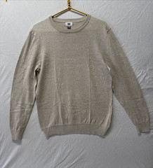 Old Navy Crew Neck Sweatshirt Size Medium White Pullover Jumper Lightweight