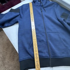 Steve’s Jeans Mens Full Zip Hoodie Sweatshirt Blue Large #0785