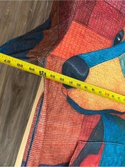 Source Unknown Multicolor Patchwork Dog Graphic Hoodie