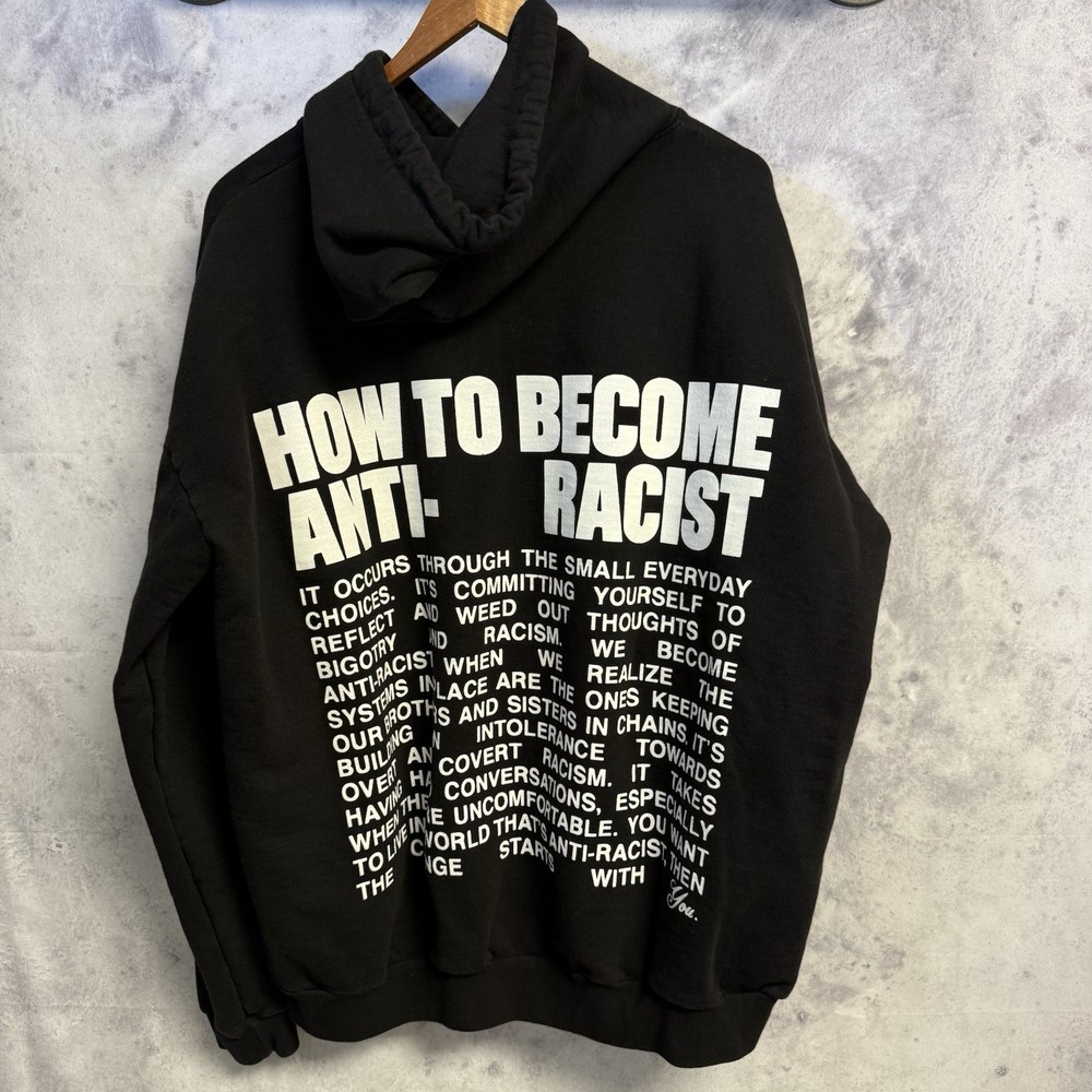The Mayfair Group x Uncomfortable Anti Racist Hoodie Sweatshirt One Size OS