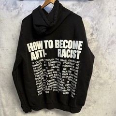 The Mayfair Group x Uncomfortable Anti Racist Hoodie Sweatshirt One Size OS