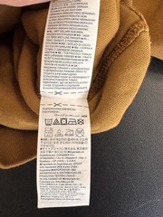 YEEZY Gap YZY Brown Perfect Hoodie Men Small Double Layer Kanye West Cotton