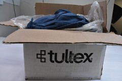 24 Tultex 320 Fleece Lined Heather Denim Pullover Hoodie Sweatshirt Blank Mens L