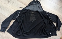 The Great China Wall Swarovski Scroll Studs Black XL Mens Hoodie