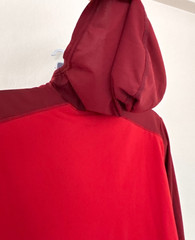 Rab Force Hoodie Large Red Lightweight Breathable Performance Wicking Base Layer