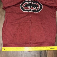 Ecko Unltd Hoodie Sweatshirt Mens/Teens Size Medium Burgundy/Maroon, Full Zip