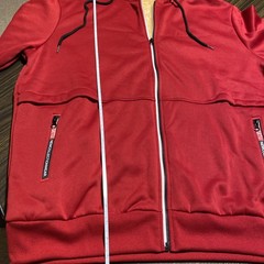 Men’s XL Zip Up, Hooded Sweatshirt, Zip Pockets, Deep Red,