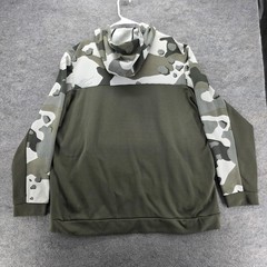 Nike Hoodie Mens 2XL Green Pullover Hooded Pockets Lined Camouflage BV2740-325