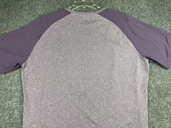 01.ALGO Performance Wick 3/4 Sleeve Shirt Men’s Large Purple Anti Odor Uv SPF 40