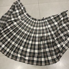 Vintage Meigle Kilt Pleated Wool Skirt Scotland Multicolored Plaid Size 14