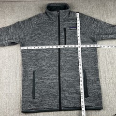 Patagonia grey weave men zippered jacket Medium great condition All seasons