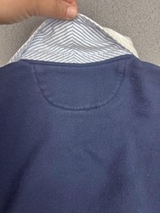 Polo Ralph Lauren Sweatshirt Mens XS Blue Rugby Pullover Kangaroo Pocket Pony