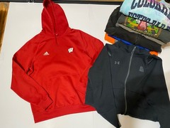 Wholesale Lot of 20 Sweatshirts Various Mens Size Vintage Y2K Rap Sports Graphic