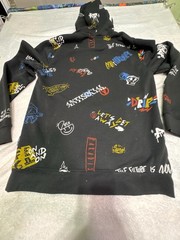 Brooklyn Cloth Hoodie Men Size M Black Sweatshirt Hip Hop Back To School Doodle