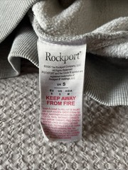 Rockport Sweatshirt Grey Men’s Small 38” Cotton Jersey Embroidered Logo Crewneck