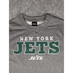 New York Jets Sweatshirt Crewneck Pullover Football NFL Mens Sport Gray Large