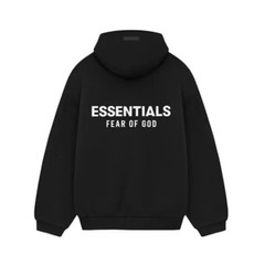 Fear of God Essentials Fleece Hoodie (FW24) Black Authentic Brand New Unopened