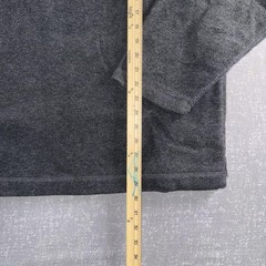 Nautica Jeans Company Sweatshirt Mens 2XL Gray 1/4 Zip Mock Neck Fleece Pullover