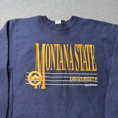 Vintage Desert Sportswear Mens XL Fleece Montana State University Sports 90s