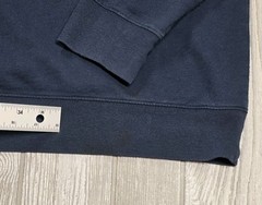 Barbell Hoodie Men XL Blue Lightweight Logo Spell out Drawstring Sweatshirt