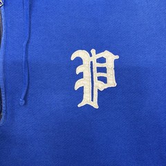 Polo Ralph Lauren Hoodie 1/4 Zip Pullover Mens Size 2XB 2XL Sapphire Blue Felt P