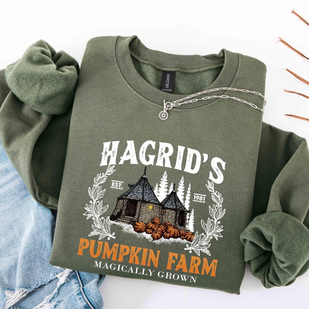 Hagrids Pumpkin Patch Sweatshirt Fall Sweatshirt Hagdrids Pumpkin Farm Shirt