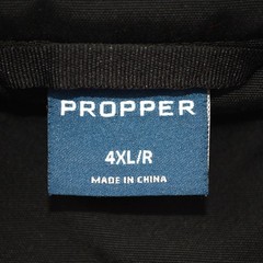 Propper Mens Job Shirt Black Quarter Zip Tactical Sweatshirt 4XL/R F5474