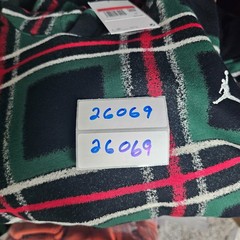 FV7458 Nike Air Jordan Essentials Men’s Fleece Pullover Hoodie Plaid Size Large