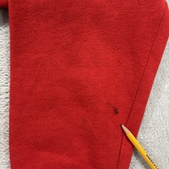 Vtg India Ink Pullover Sweatshirt Unisex OS Red USA Made Bear XMas Handpaint 90