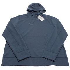 Orchard & Broome NWT Chrystie Hoodie Pullover Sweatshirt Size L in Denim Blue