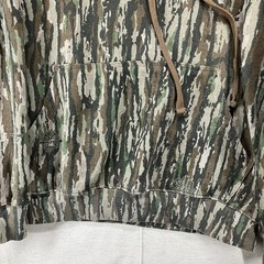 Mens Retro VTG Real Tree Bottomland Hoodie Medium AOP Soft Cotton Blend