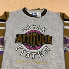 Vintage 80s Todays News Sweatshirt 90s Large Rayon Tri Blend Attitude Vaporwave