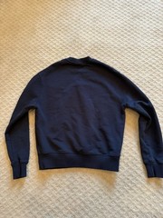 AMI Alexandre Mattiussi Black Crewneck Pullover Sweatshirt Logo unisex xxs