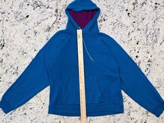 Vintage MacGregor Hoodie Mens Large Blue Purple Thermal Lined Sweatshirt 90s