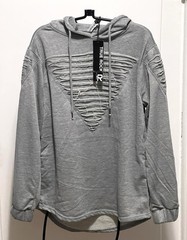 Gray Sweatpants & Hoodie Set Size S
