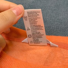 Jockey Sweatshirt Mens Medium Orange Rayon Stretch Side Slit Cozy Fleece Lined