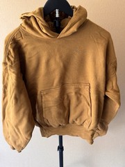YEEZY Gap YZY Brown Perfect Hoodie Men Small Double Layer Kanye West Cotton