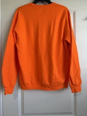 Athletic Works Men’s Orange Crewneck Fleece Sweatshirt Size Medium (38-40)