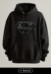 1pc Men’s Justice League Superman Logo Hooded Sweatshirt