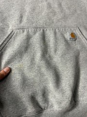 Carhartt K288 Loose Fit Gray Men’s Size Large Hoodie Sleeve Logo Letter