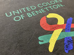 United Colors of Benetton Sweatshirt Size M Black Made In Indonesia Vintage 90’s