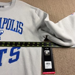 NFL Ultra Game Indianapolis Colts Sweatshirt Gray Size Small NWT MSRP $75