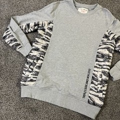 Vtg Triple Five Soul Camo Side Panel Pullover Sweatshirt Mens L Logo Y2K Pockets