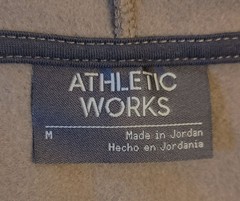 Athletic Works Full Zip Fleece Hoodie Sweatshirt Front Pockets Sz M Taupe NWT