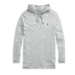 Polo Ralph Lauren Men’s Size Large Hooded T-Shirt Long Sleeve Light Heather Gray