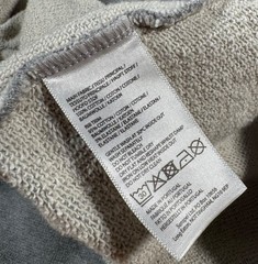 Sunspel England Heather Gray 100% Cotton Classic Loopback Crew Neck Sweatshirt L