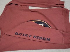 Quiet Storm Surf Shop Adult Sweatshirt Sz L Coral Long Sleeve Myrtle Beach, SC